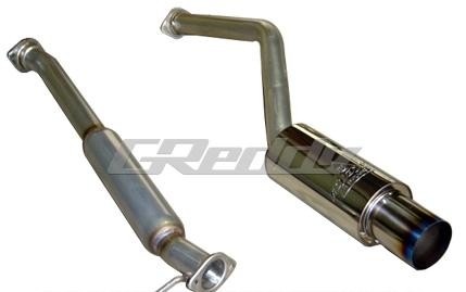 GReddy Racing Ti-C Exhaust; Single Muffler; 2Piece System; Right Side Exit; Piping:80mm;Tip:115mm