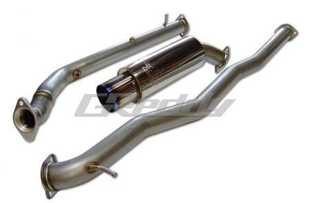 GReddy Comp Ti-C Exhaust; Turbo-back; w/ 80mm Downpipe; 3Piece System; Off-Road Only; Piping:80mm;Tip:115mm